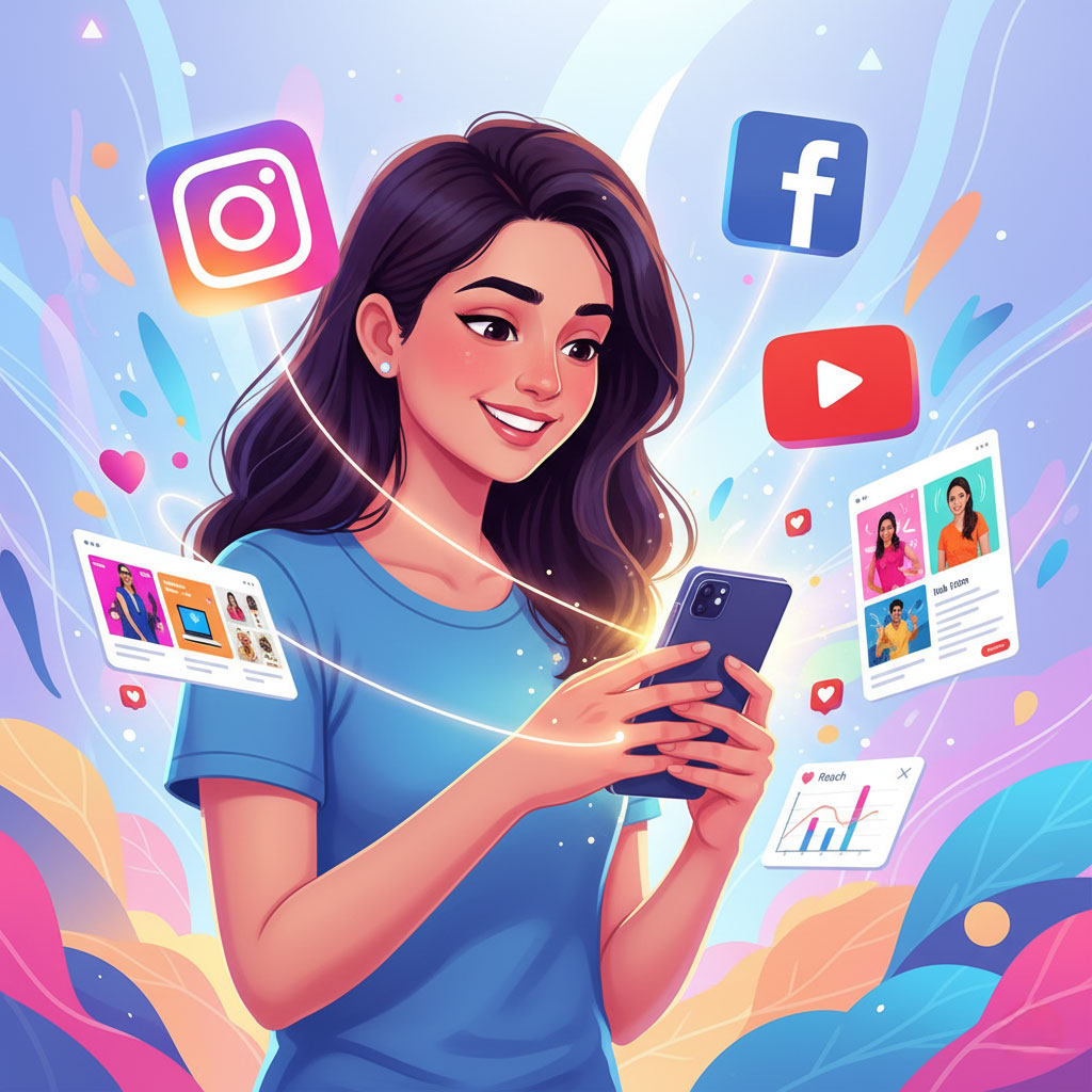 “Promoting eCommerce products on Instagram, Facebook, and YouTube”